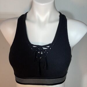 Black ribbed Braletett from Flirtitude size M